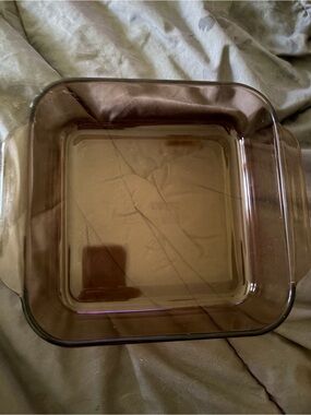 Pyrex Amber Brownie Dish